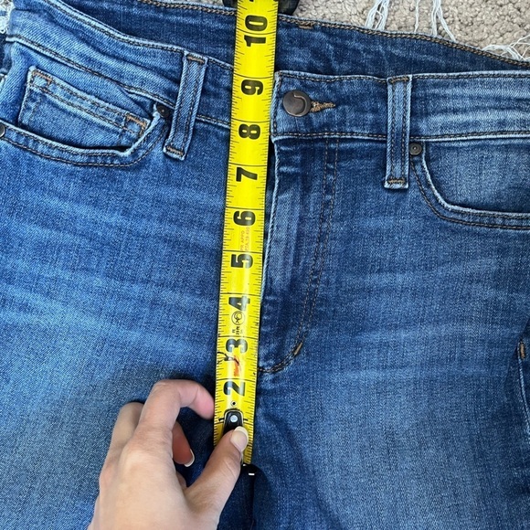 Joe’s Jeans Womens Raw Hem Mid Rise Cropped Medium Wash Jeans Size 26 - Picture 6 of 8